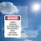 Signmission Portrait Open Trench Authorized Personnel Only Danger Sign, Vinyl Decal, 5in W x 7in L, 2PK OS-2PACK-DS-D-57-V-1909 - alternate 4